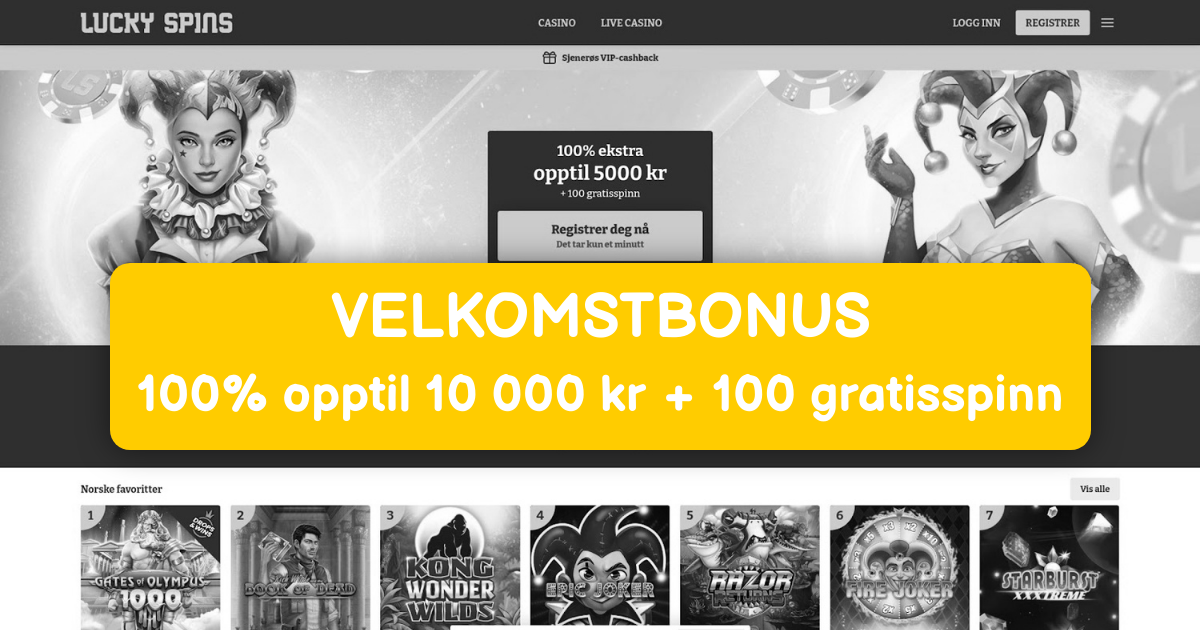 Lucky Spins Casino - Online Spilleautomater Norge